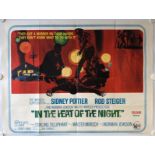 IN THE HEAT OF THE NIGHT (1967) - UK Quad Film Poster - Sidney Poitier - Paul Crifo Artwork - (30" x