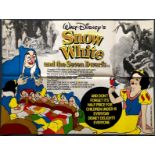 SNOW WHITE AND THE SEVEN DWARFS (1975 Release) - British UK Quad film poster - Walt Disney's Classic