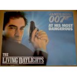 JAMES BOND: THE LIVING DAYLIGHTS (1987) - Advance Teaser - UK Quad Film Poster (30" x 40" - 76 x