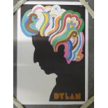 BOB DYLAN (1967) - Created in 1967 by Milton Glaser for Bob Dylan's Greatest Hits record album