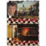 LE MANS (1971) - 2 x Italian Fotobustas - Steve McQueen - First Release - (18" x 25.75" -46 x 65 cm)