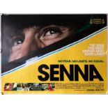 SENNA (2010) - UK Quad Film Poster (Double Sided) - Designed by the Creative Partnership advertising