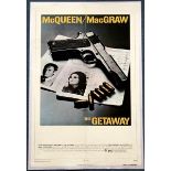 THE GETAWAY (1972) - US One Sheet Movie Poster (27" x 41" - 68.5 x 104 cm) Steve McQueen - First