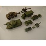 DIECAST: MIITARY THEMED DIECAST VEHICLES By Dinky,