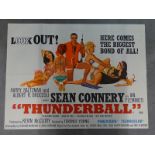 JAMES BOND: THUNDERBALL (1967) - UK Quad Film Poster (30" x 40" - 76 x 101.5 cm) - Robert McGinnis