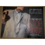 STOP MAKING SENSE (1984) - 15th ANNIVERSARY RE-RELEASE - UK Quad Film Poster (30" x 40" - 76 x 101.5