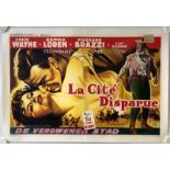 LEGEND OF THE LOST - La Cite Disparue (1957) - Belgian Film Poster - John Wayne & Sophia Loren - (