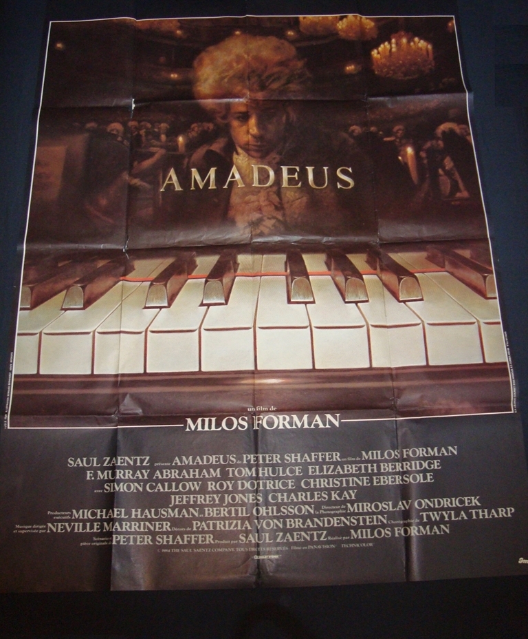 AMADEUS (1984) - French Grande Film Poster
