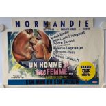 UN HOMME ET UNE FEMME (1966) - Belgian Film Poster - Anouk Aimee - (14.25" x 21" - 36 x 53 cm) -