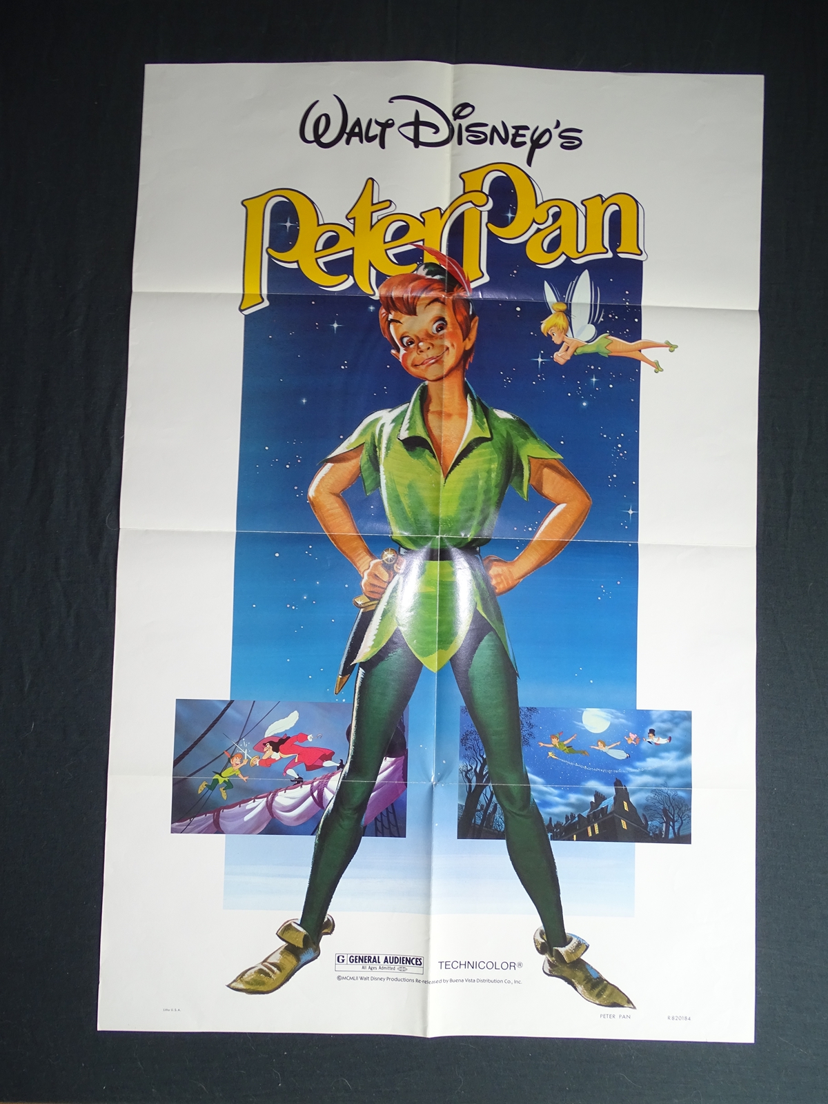 WALT DISNEY LOT x 2 - PETER PAN (1982) US One Sheet film poster - (27" x 41" - 68.5 x 104 cm) &