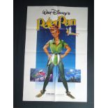 WALT DISNEY LOT x 2 - PETER PAN (1982) US One Sheet film poster - (27" x 41" - 68.5 x 104 cm) &