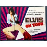 ELVIS ON TOUR (1974) - British UK Quad film poster