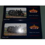 OO GAUGE MODEL RAILWAYS: PAIR OF BACHMANN IVATT ST