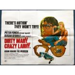 DIRTY MARY CRAZY LARRY (1974) - British UK Quad fi