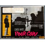 POOR COW (1967) - British UK Quad film poster - 'X