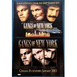 GANGS OF NEW YORK (2002) Lot x 2 - UK Quads - Adva