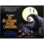 THE NIGHTMARE BEFORE CHRISTMAS (1994) - UK Quad -