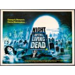 NIGHT OF THE LIVING DEAD (1980 Release) - UK Quad