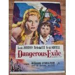 DANGEROUS EXILE (1958) UK One Sheet Film Poster (2