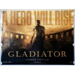 GLADIATOR (2000) Lot x 2 - UK Quads - Advance Teas