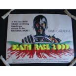 DEATH RACE 2000 (1975) UK Quad Film Poster - Stunn