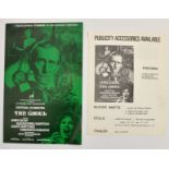 THE GHOUL (1975) - Press Campaign Book and Leaflet