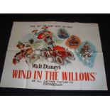 WIND IN THE WILLOWS (1949)Re-Release UK Quad. (30"