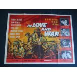 JOB LOT OF 6 UK QUADS: IN LOVE & WAR (1958); END O