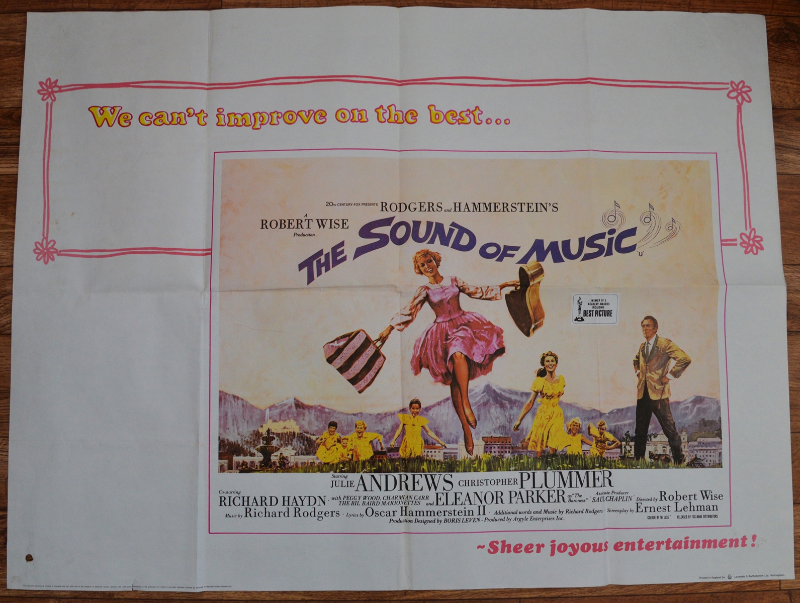 THE SOUND OF MUSIC (1960's Reissue) - UK Quad - 30