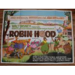 ROBIN HOOD (1973) UK Quad Film Poster (30" x 40" -