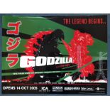 GODZILLA (2005 BFI Release) - British UK Quad film