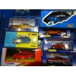 TRAY OF DIECAST CARS BY CORGI, IXO AND BEST OF SHO