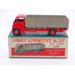 DINKY SUPERTOYS: 511 Guy 4-ton lorry in red with f