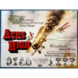 ACES HIGH (1976) - British UK Quad film poster - E