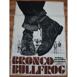 BRONCO BULLFROG (1970) UK One Sheet Film Poster (2