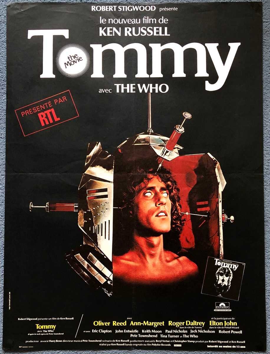 TOMMY (1975) - French 'Medium' Affiche - 22.5" x 3