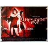 RESIDENT EVIL (2002) - UK Quad - MILLA JOVOVICH -