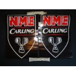 A PAIR OF NME (NEW MUSIC EXPRESS) CARLING CUP ADVE