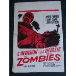 THE PLAGUE OF THE ZOMBIES (1966) - Belgian Affiche