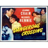 DANGEROUS CROSSING (1953) - British UK Quad film p