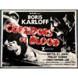 CORRIDORS OF BLOOD (1958) - British UK Quad film p