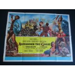 ALEXANDER THE GREAT (1956) - UK Quad Film Poster (