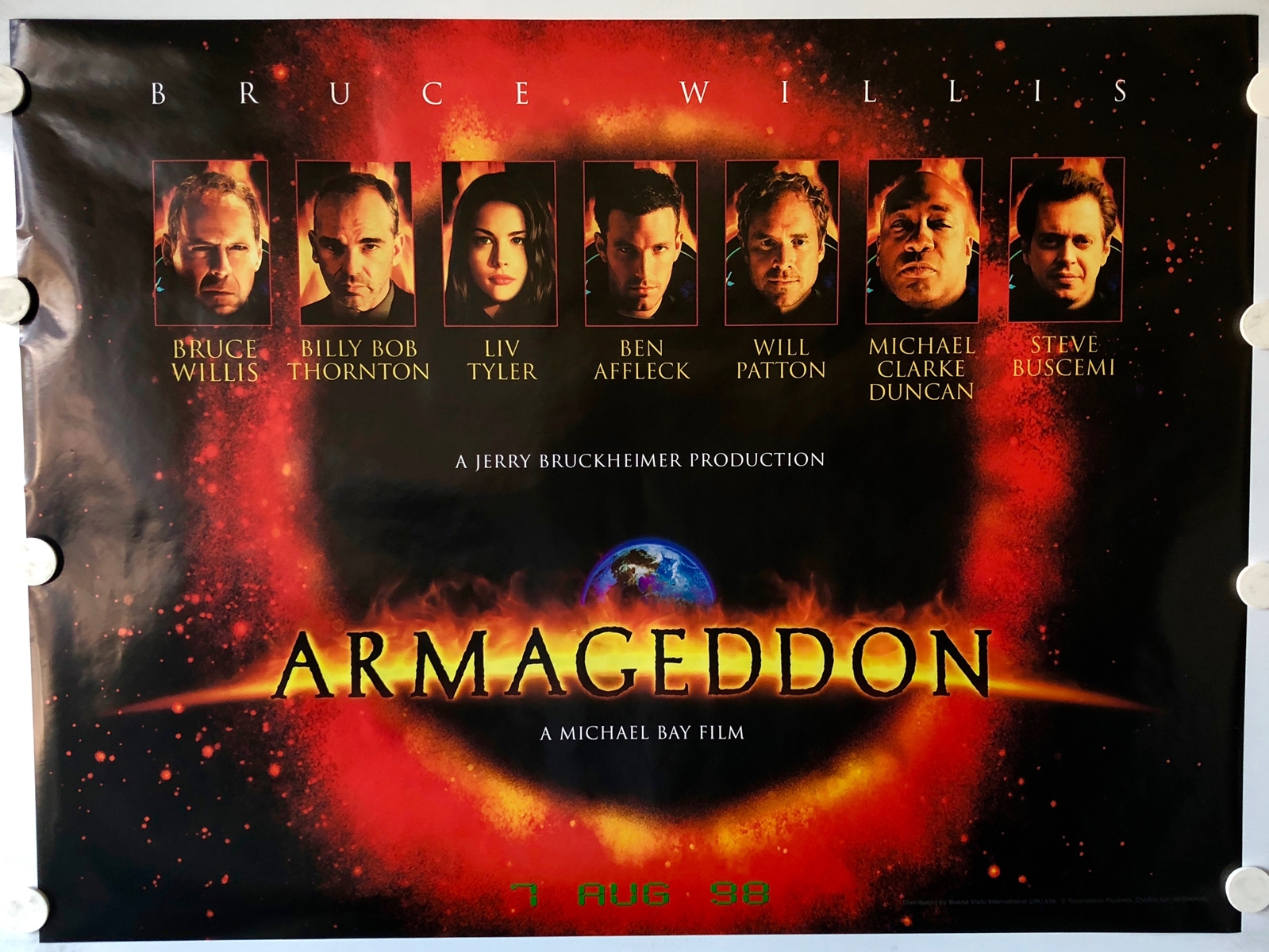 ARMAGEDDON (1998) Lot x 3 - UK Quads - Advance Tea - Image 2 of 3