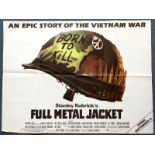 FULL METAL JACKET (1987) - British UK Quad film po