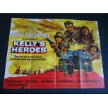 KELLYS HEROES (1970) UK Quad Film Poster - Wester