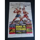 JOB LOT OF 6 1960S X US ONE SHEETS: DUEL OF THE TI