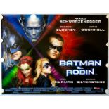 BATMAN & ROBIN (1997) Lot x 2 - UK Quad (30" x 40"
