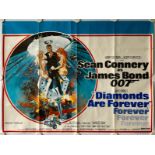 DIAMONDS ARE FOREVER (1971) - UK Quad - 30" x 40"