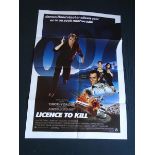 LICENCE TO KILL (1989) - Dutch One Sheet - 27" x 4