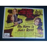 MY NAME IS JULIA ROSS (1945) - UK Quad Film Poster